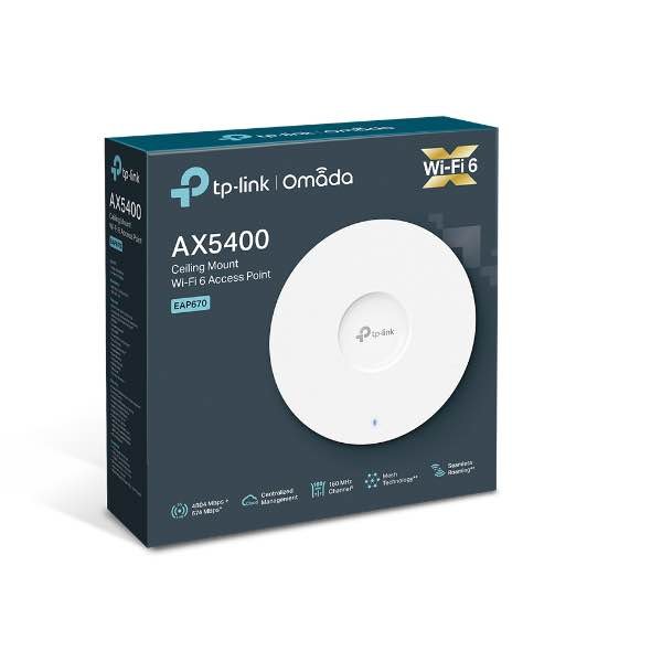 EAP670 Point d'accès WiFi 6 AX5400 bi-bande plafonnier