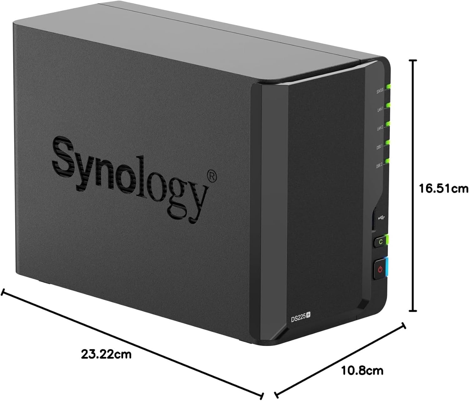 Synology DiskStation DS225+ à 2 Baies (sans Disque)